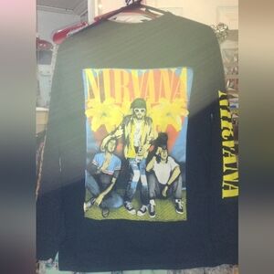 Nirvana Rare Long Sleeved Band Tee Men's Size Small